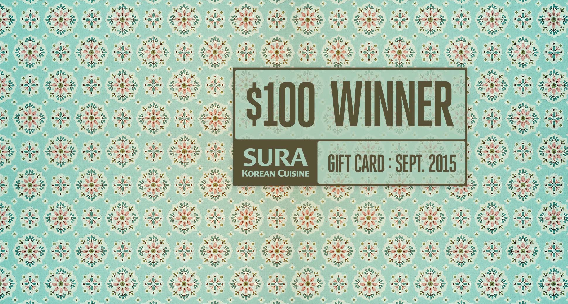 Congratulations, Serena Zhang!